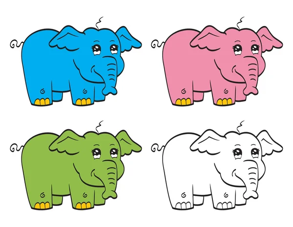 Kreskówka słoń — Wektor stockowy
