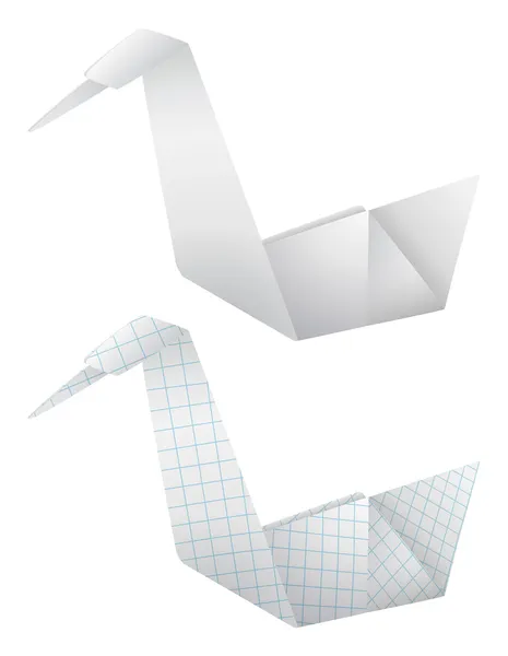 Origami uccelli — Vettoriale Stock