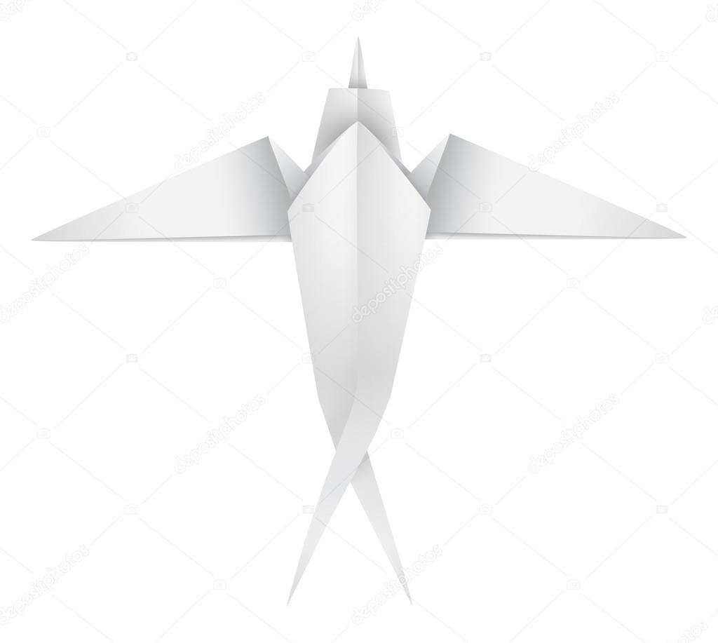 Origami Schwalbe Stockvektor Bastetamon 22785750