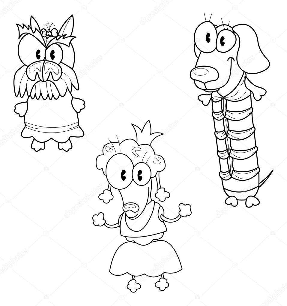 Dogs in clothes Stock Vector Image by ©Bastetamon 25342747