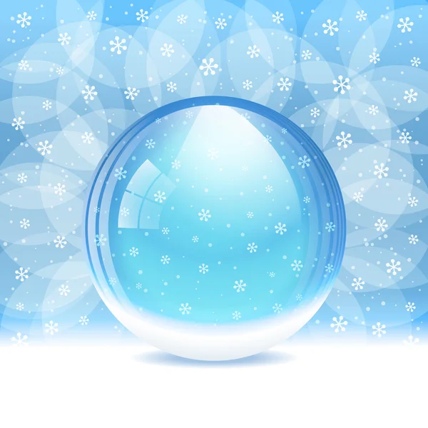 Vetor globo de neve transparente — Vetor de Stock