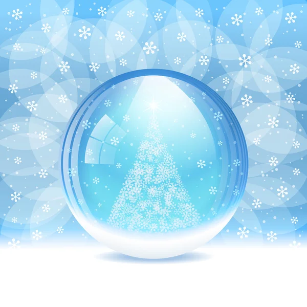 Globe de neige vectoriel — Image vectorielle