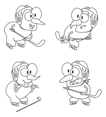 kardan adamlar hokey oynamak