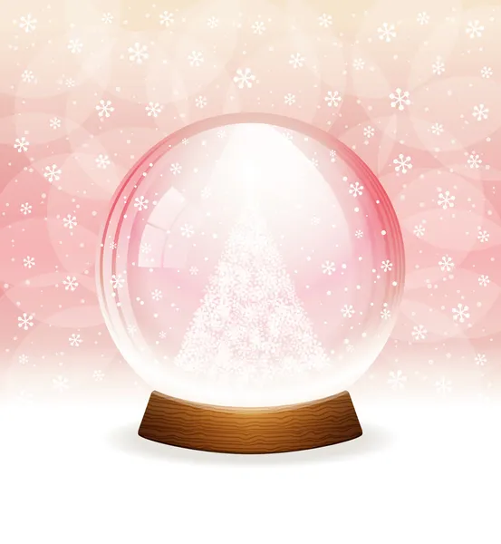 Vector snow globe — Stock Vector