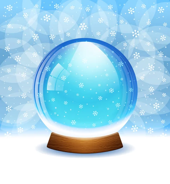 Vector globo de neve — Vetor de Stock