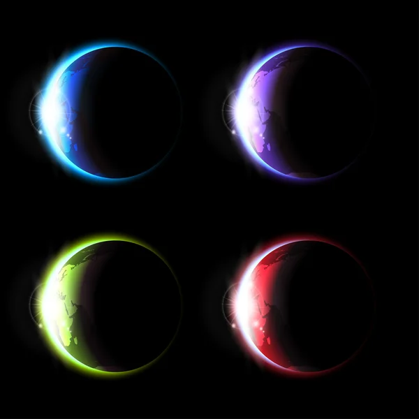 Ensemble de planètes — Image vectorielle