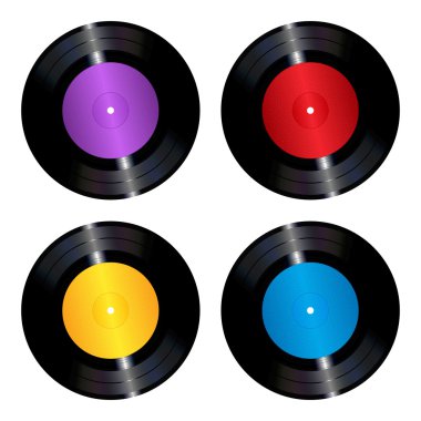 vinil kayıtlar kümesi