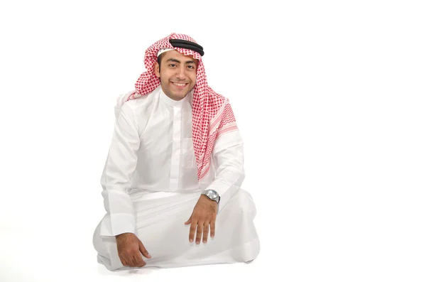 아랍 사람이 앉아 — 스톡 사진