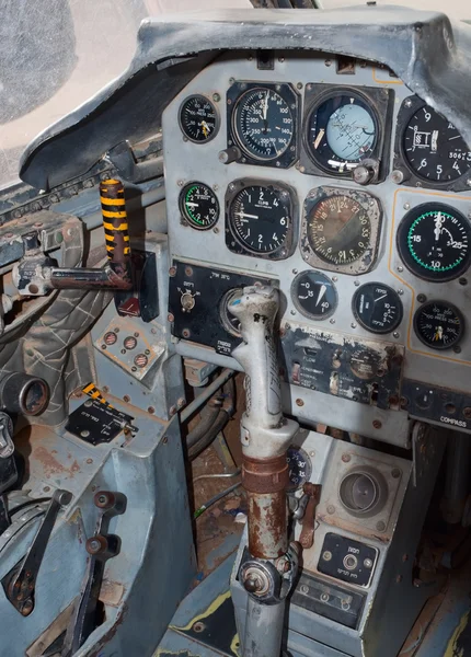 Cockpit eines Düsenflugzeugs — Stockfoto