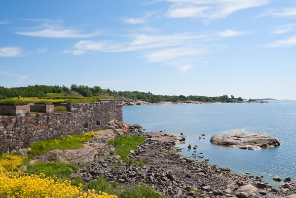 Suomenlinna ilha costa — Fotografia de Stock