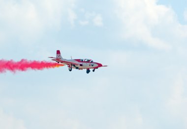 TS-11 Iskra bialo czerwone iskry görüntüleme ekibinden jet