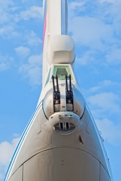 Torretta d'artiglieria a terra dell'aereo Il-76 — Foto Stock