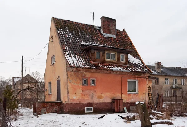 Старий будинок в Балтійськ — стокове фото