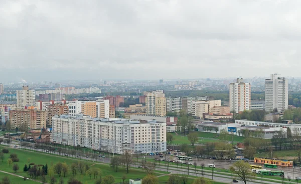Birdseye view of Minsk — Stock Photo, Image