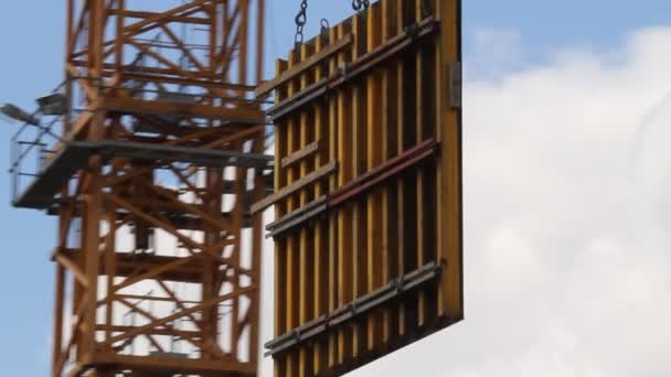 Tower crane — Stock Video