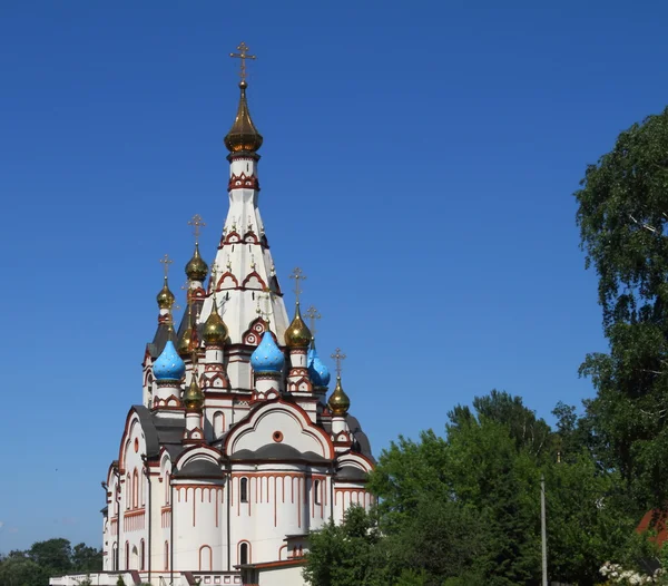 Храм Казанской иконы Божией Матери в Долгопрудном — стоковое фото