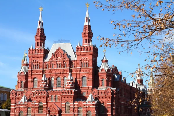 Государственный исторический музей на Красной площади. Москва — стоковое фото