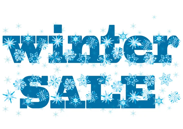 Winter sale symbol — Stock Vector