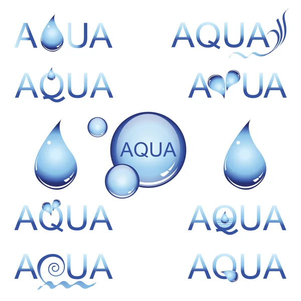 Aqua ontwerpelement — Stockvector