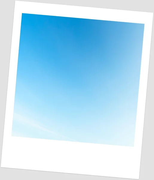 Ουρανός στο πλαίσιο polaroid — Φωτογραφία Αρχείου
