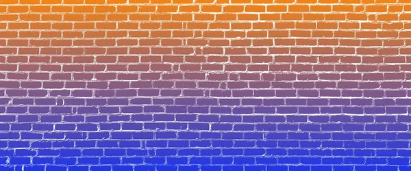 Kleurrijke achtergrond van een bakstenen muur — Stockfoto