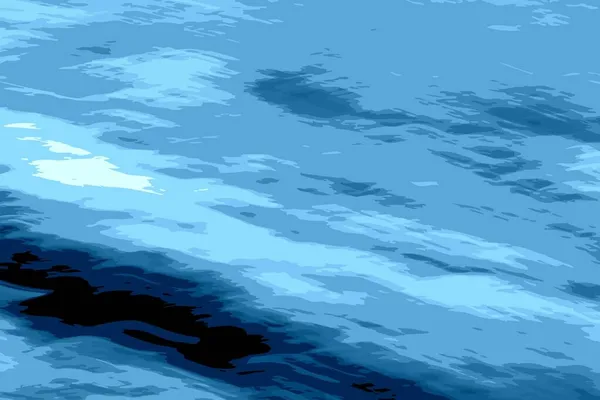 Velká Modrá Vlna Moře Krásná Ale Nebezpečná — Stock fotografie