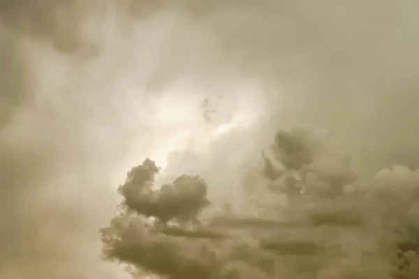 Cielo Nublado Diurno Peligroso Antes Una Tormenta Huracán Tormenta — Foto de Stock