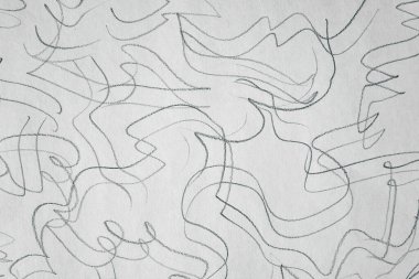 Beyaz kağıt üzerinde çift paralel siyah kalem çizgisi.                               