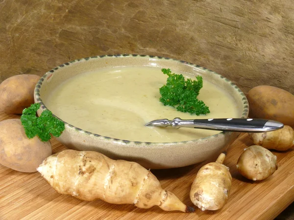 Sopa de topinambur — Fotografia de Stock