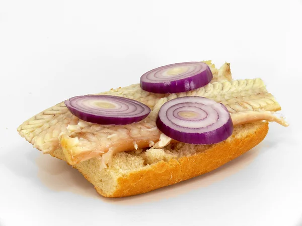 Eels bread roll — Stock Photo, Image