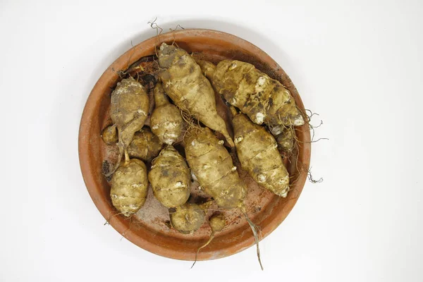 Fresca Escavado Jerusalém Tubérculos Alcachofra — Fotografia de Stock