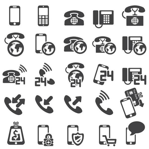 Set of phone icons — Stock Vector