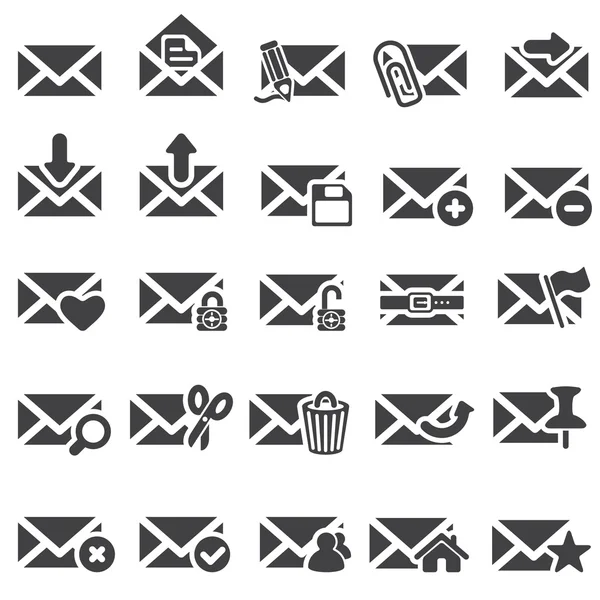 Set of mail icons — Stock Vector