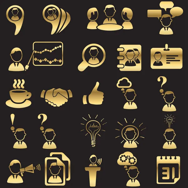 Set of business icons — Stock Vector