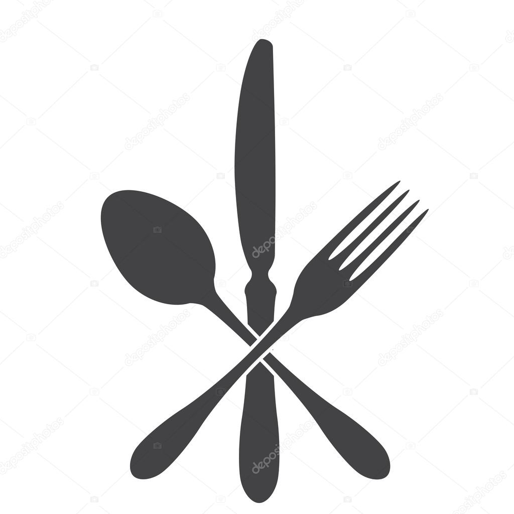 Spoon, knife and fork - cross