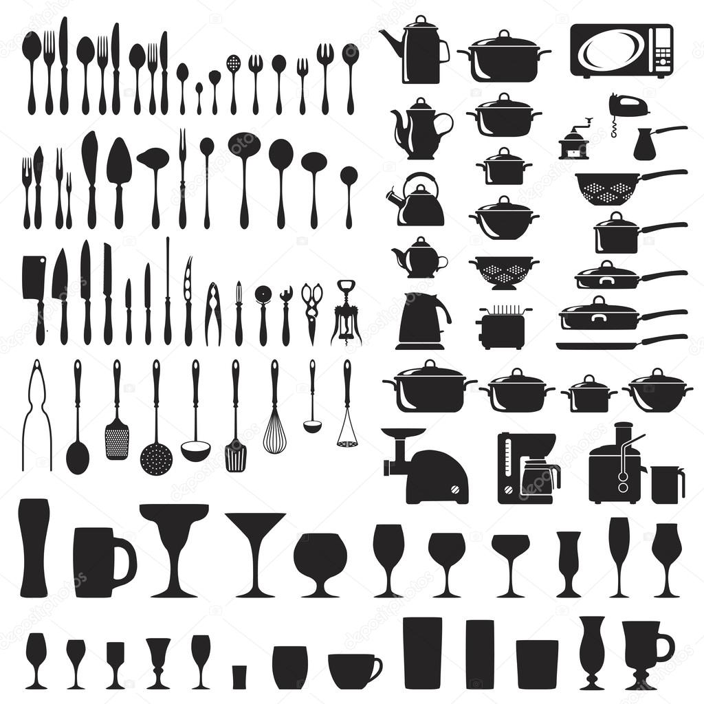 Set of cutlery icons