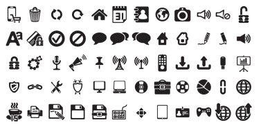 evrensel ağ simgeleri ayarlandı