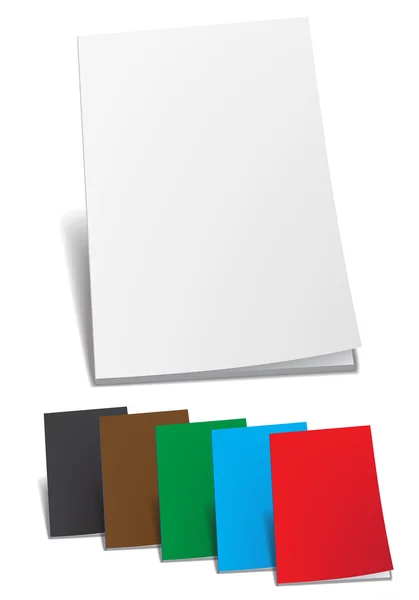 Tom färg broschyr — Stock vektor