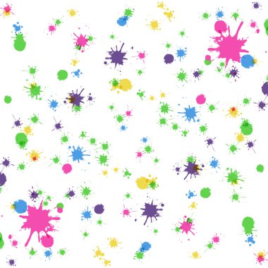 Beyaz arka plan üzerinde renkli lekeleri