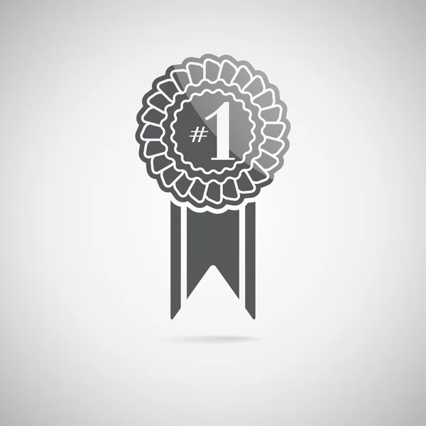 Vector black award icon — Stock Vector