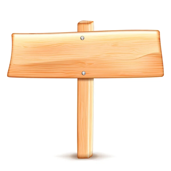 木製の道路標識 — ストックベクタ