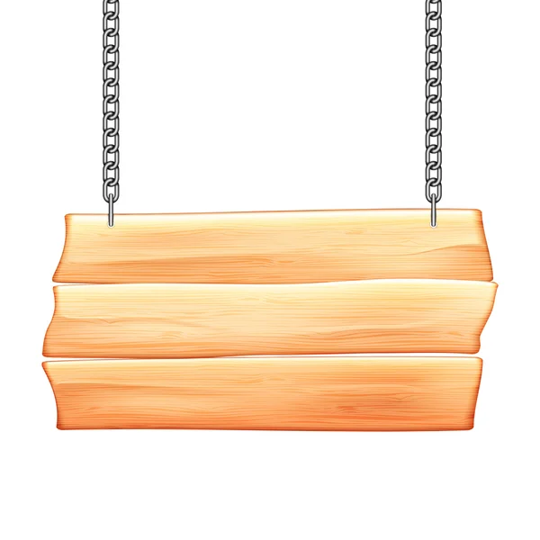 Drewniany znak — Wektor stockowy
