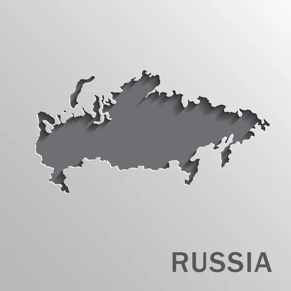 Rússia Mapa —  Vetores de Stock