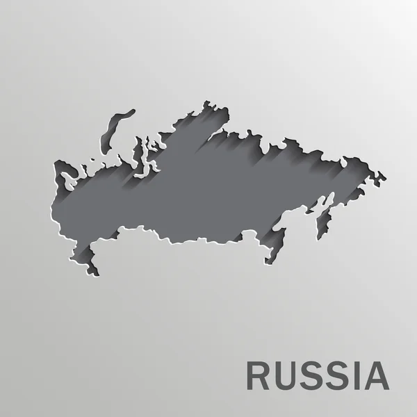 Russland Karte — Stockvektor