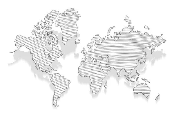 Mapa mundial — Archivo Imágenes Vectoriales