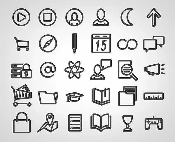 Set of SEO icons — Stock Vector