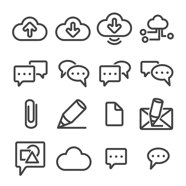 Telefoonpictogram instellen — Stockvector