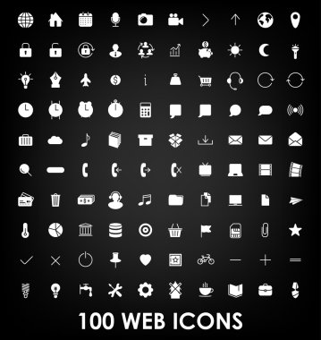 İşletme, iletişim, web Icons set