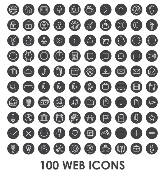 İşletme, iletişim, web Icons set — Stok Vektör