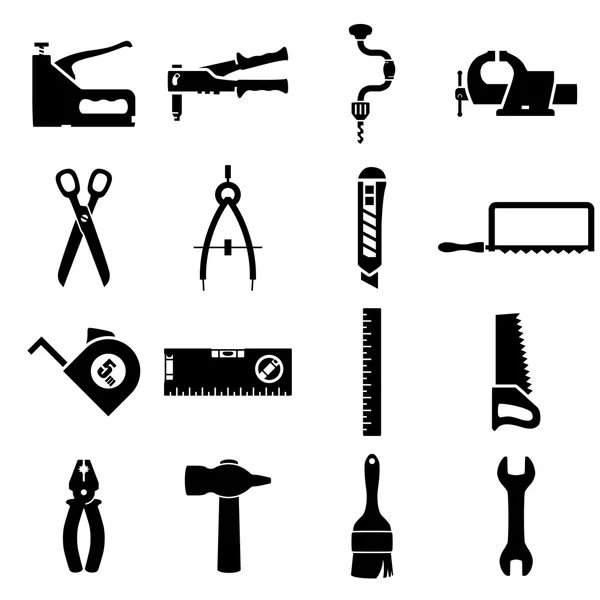 Set icons of tools — Stock Vector